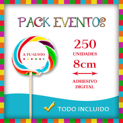 piruletas de colores para decorar y promocionar