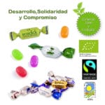 Caramelos 2 lazos Ecológicos y Comercio Justo Personalizados