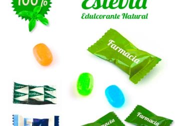 Caramelos Sobre Personalizados con Estevia