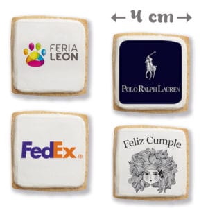 Galletas Personalizadas Cuadradas 4 cm