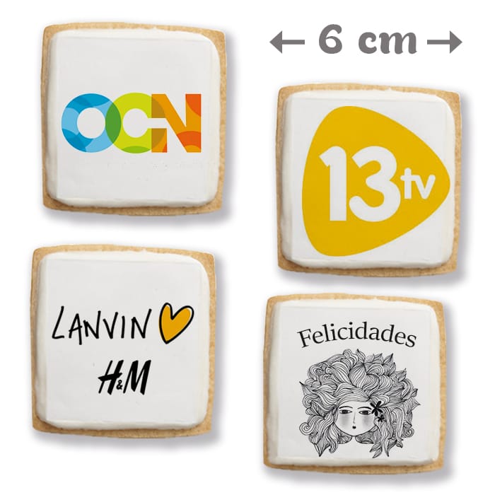 Galletas Personalizadas Cuadradas 6 cm