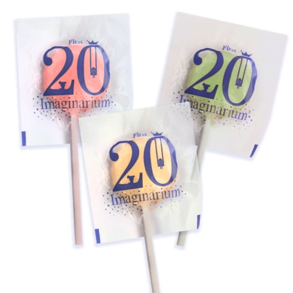 Piruletas Redondas Sobre Impreso