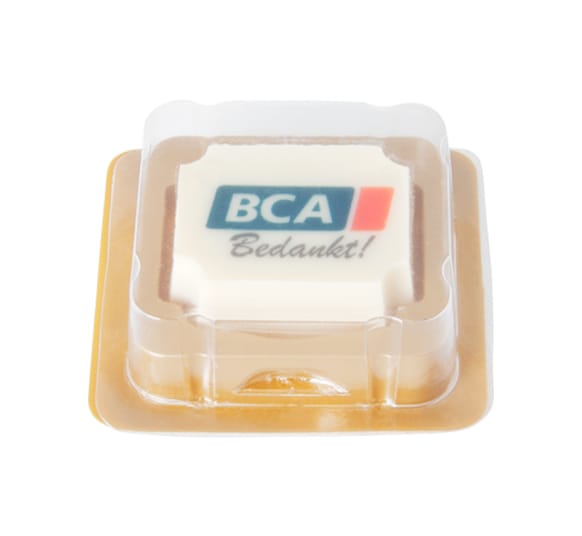 Bombón Personalizado de Chocolate Blanco con Praliné