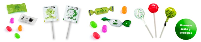 caramlos ecológicos personalizados