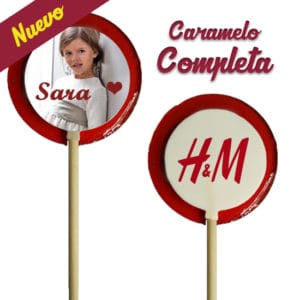 Piruletas Impresas a Color de Caramelo Completa