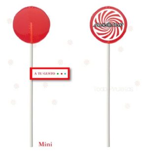 Piruletas Artesanas Redondas Minis 40 mm Personalizadas