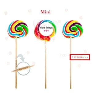 Piruleta Multicolor Redonda Mini 50 mm