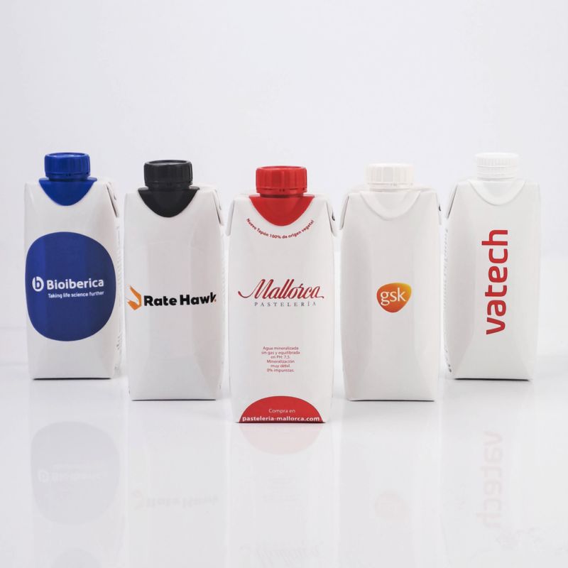 Tetra Pack botella de agua personalizad de 330 ml - Imagen 3