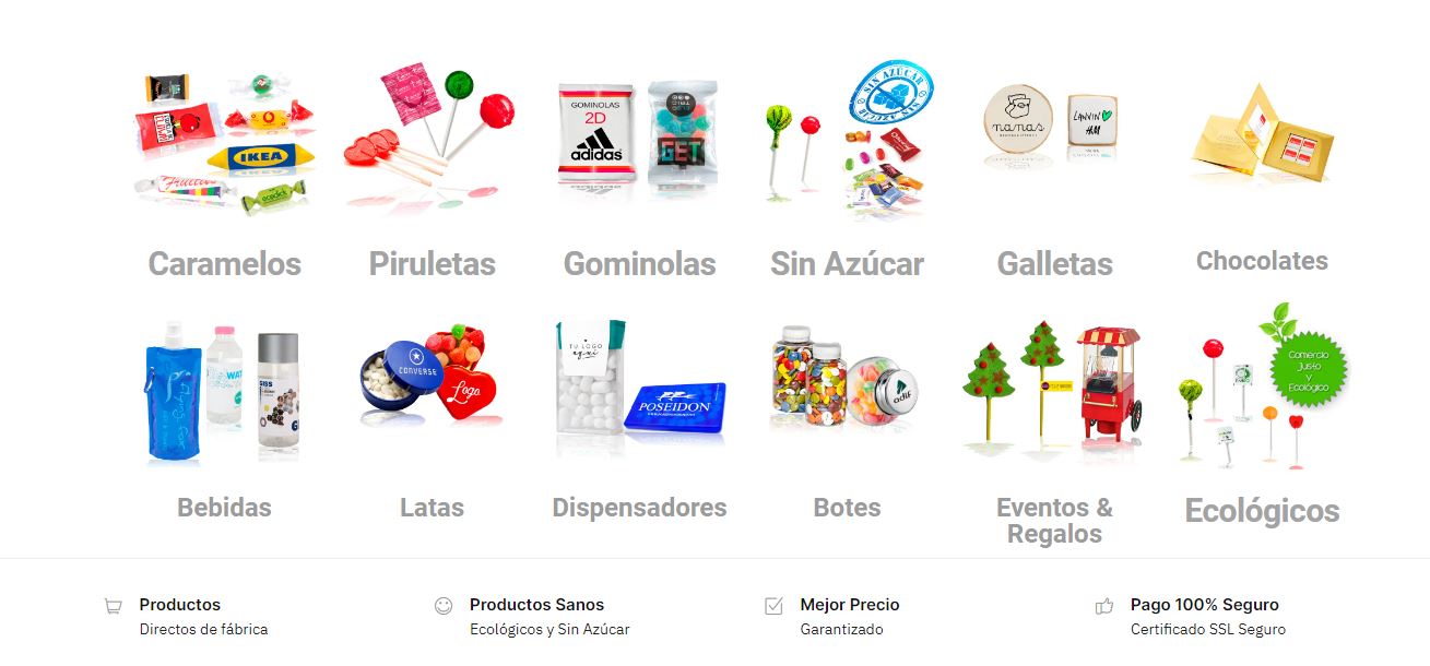 catalogo de caramelos personalizados