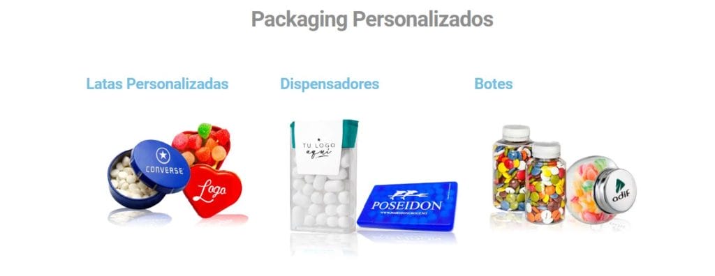 latas y botes con caramelos personalizados